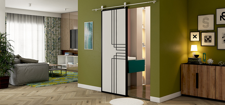 sliding bathroom door installation in Laguna Hills